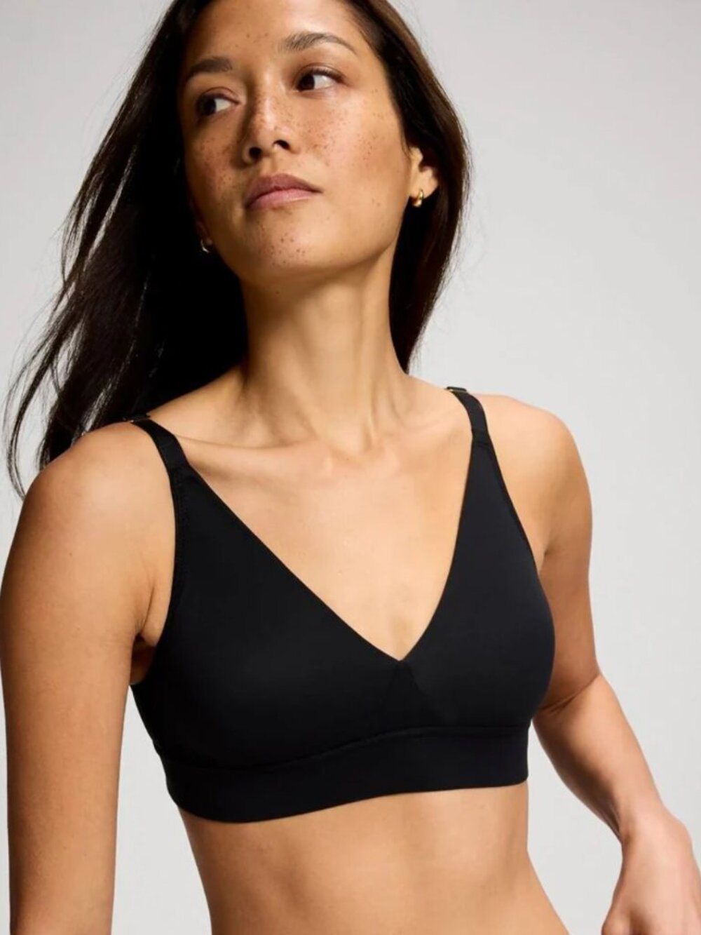 Soma 79984 Women's Embraceable Wireless Padded T-Shirt Bra Black 32DD